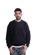 Black oversized crewneck