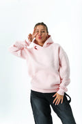 powder pink oversized hoodie